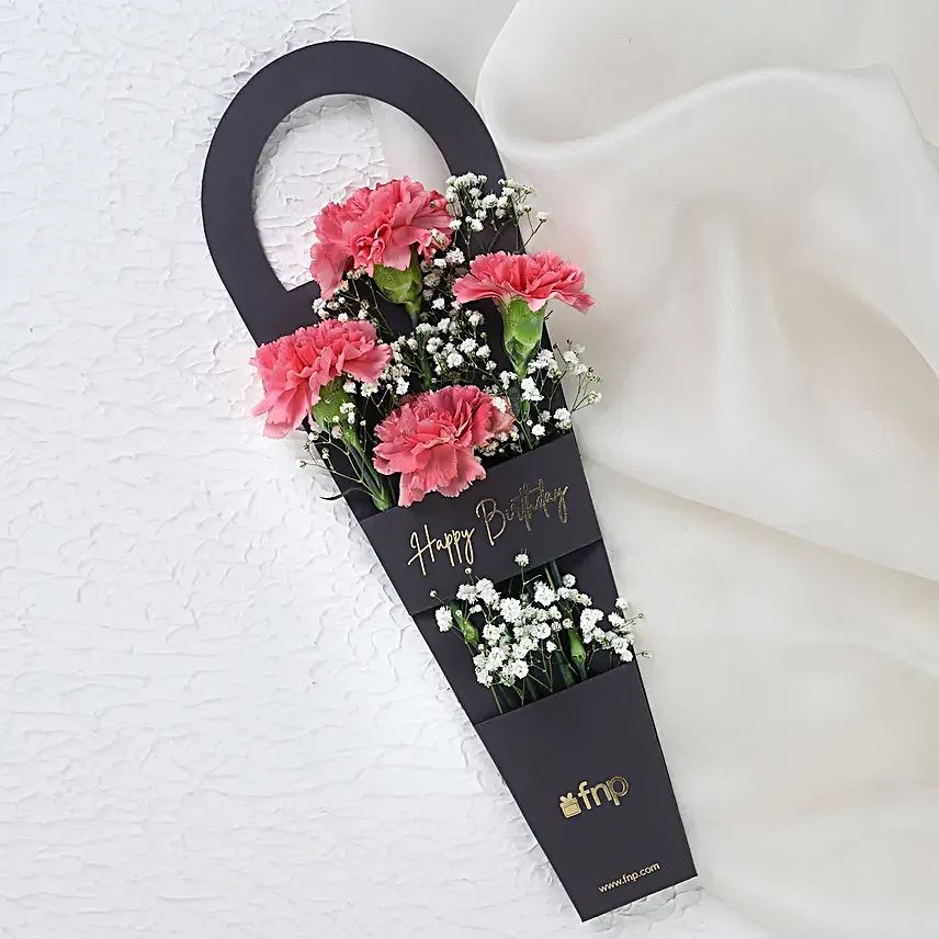 Carnation Birthday Wishes Sleeve