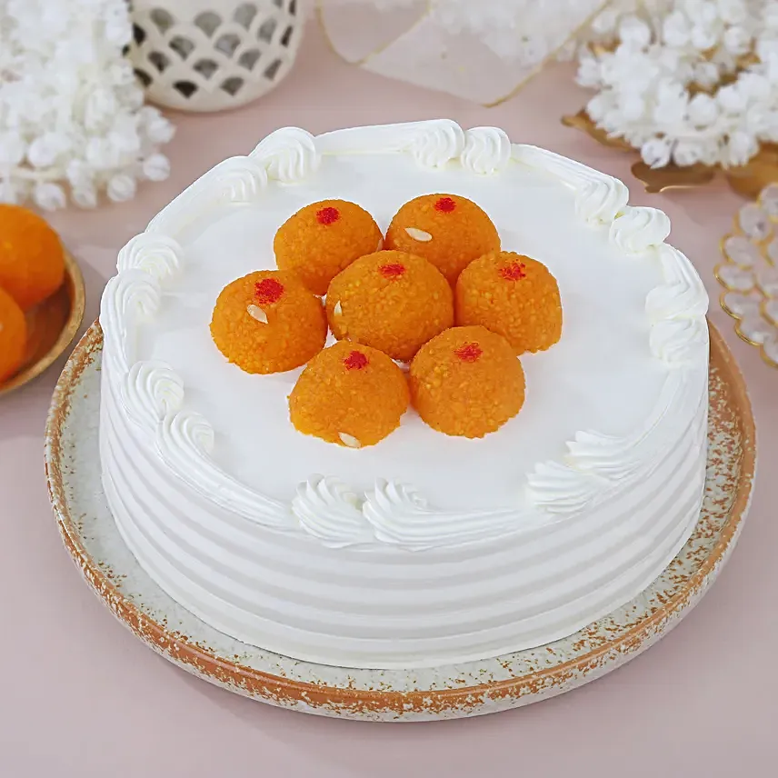 Celebratory Motichoor Laddoo Cake 1Kg