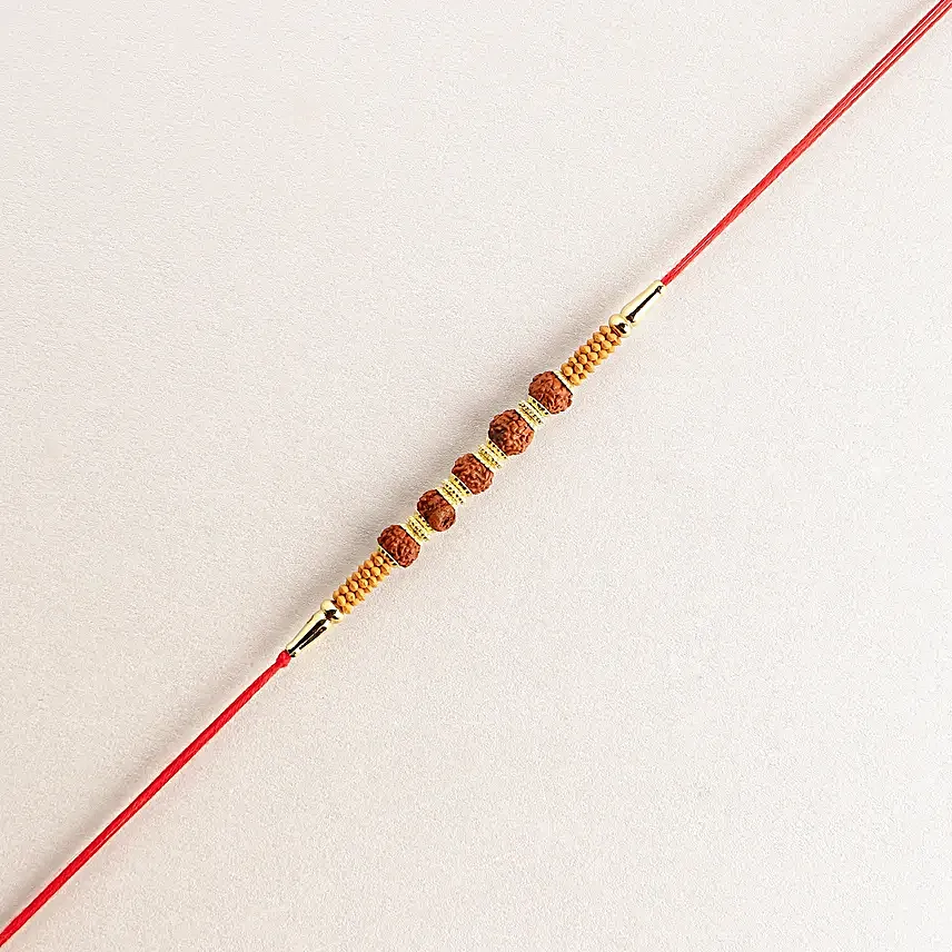 Celestial Charms Rudraksha Rakhi