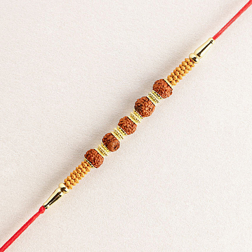 Celestial Charms Rudraksha Rakhi