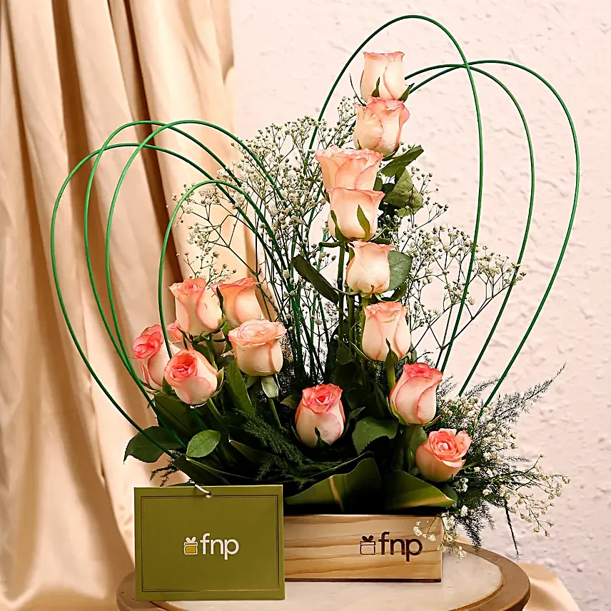 Charming Love Roses Arrangement
