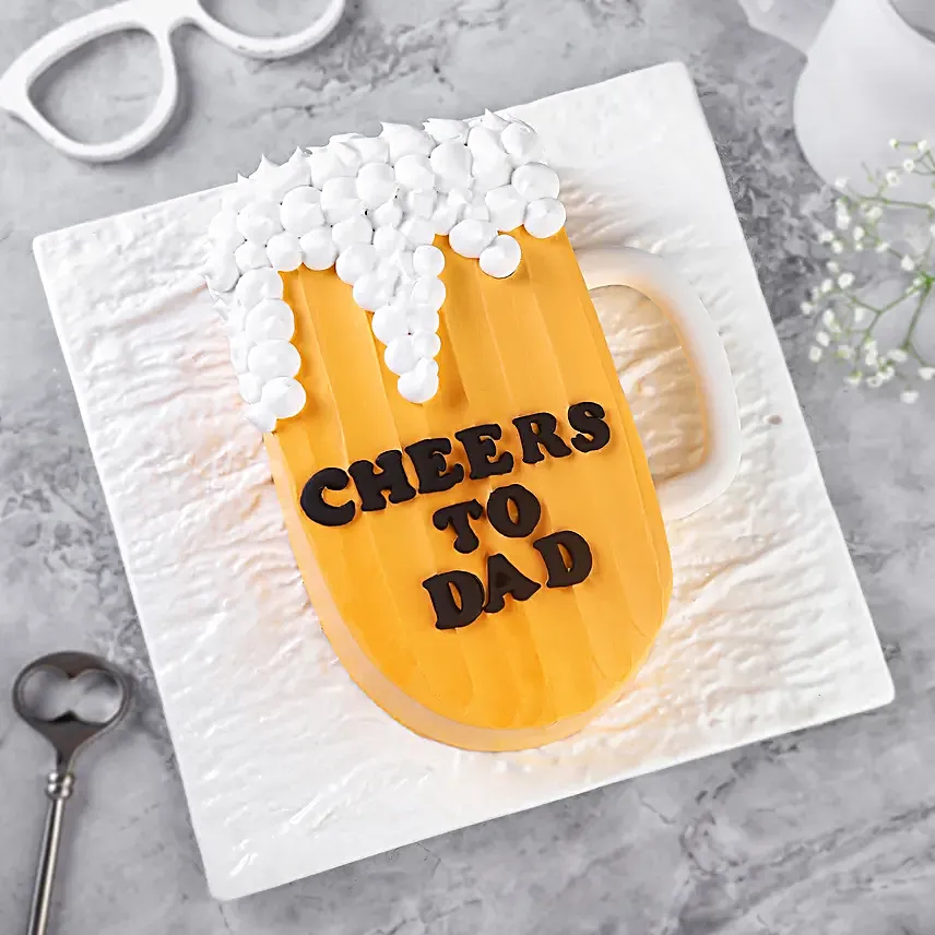Cheers to Dad Chocolate Cake 1Kg