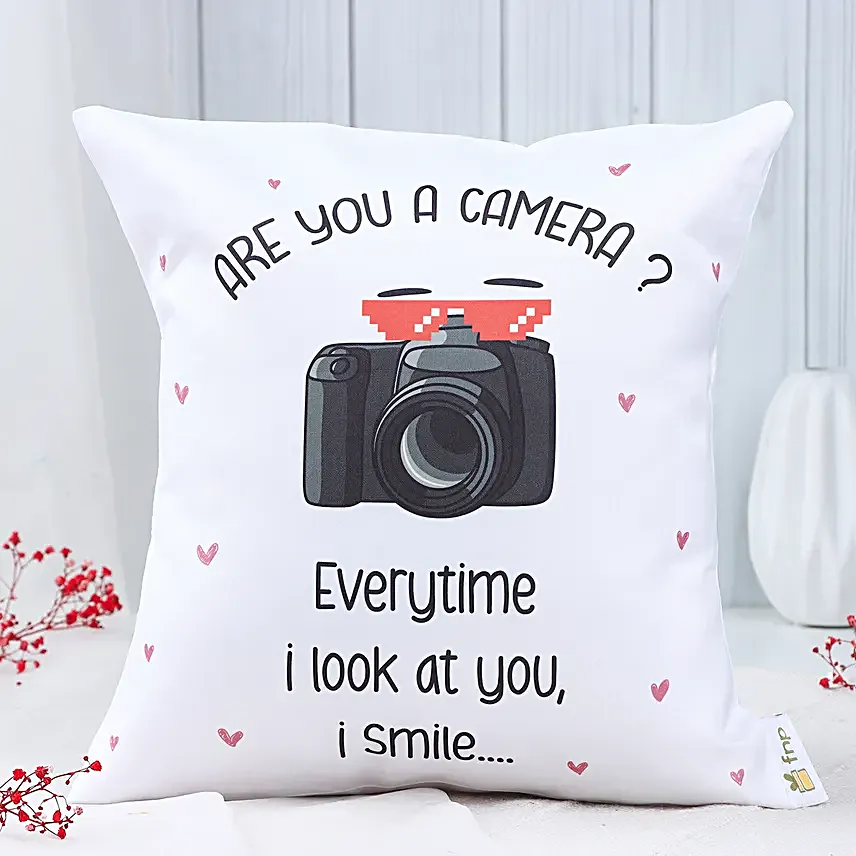 Cheesy Love Message Valentine Cushion