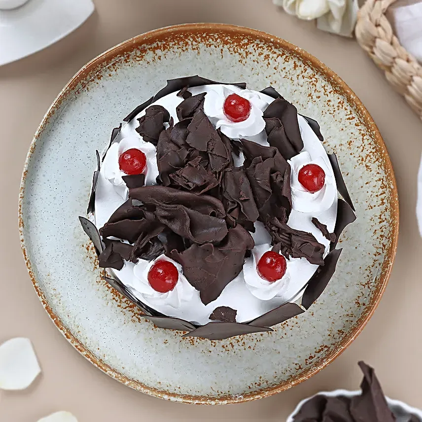 Cherry Kissed Black Forest Cake Half Kg