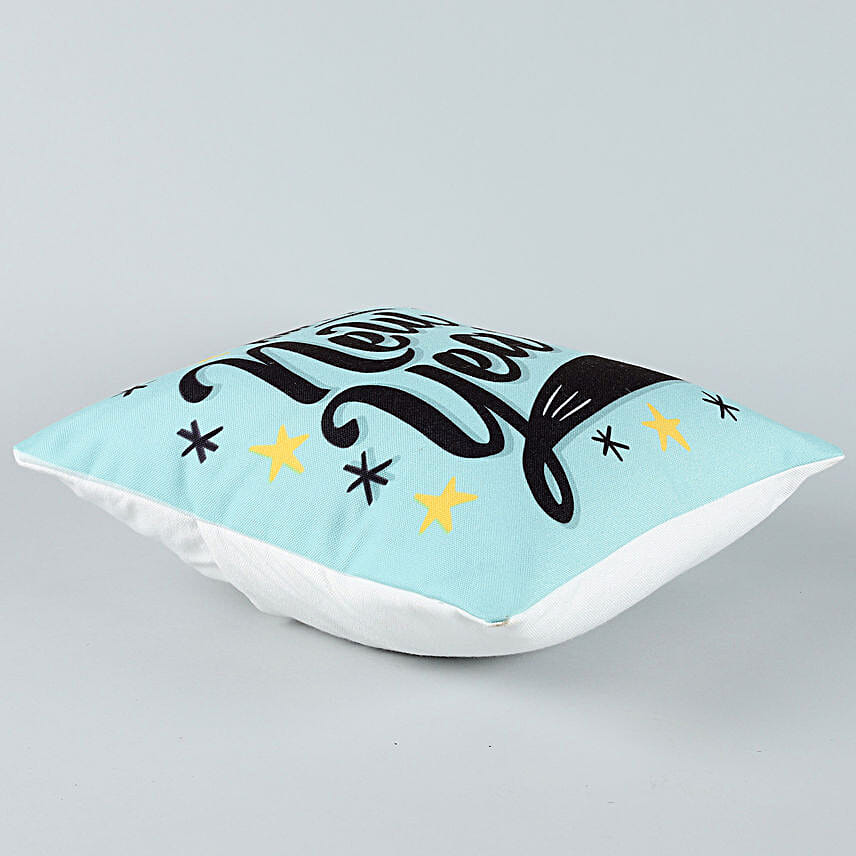 new year printed  cushion for wife