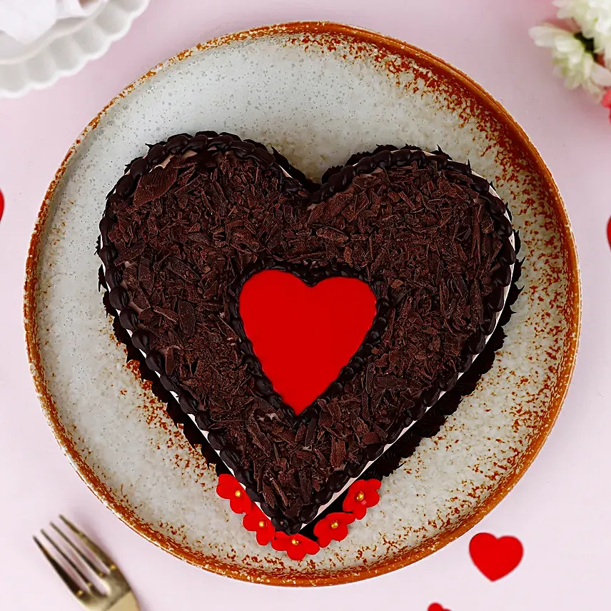 Choco Heart Valentine s Cake Half Kg