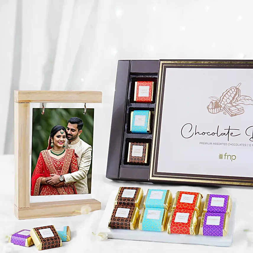 Chocolate Bliss N Love Frame Combo