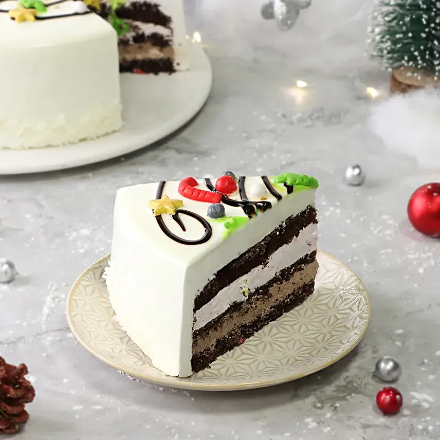 Chocolate Christmas Cake Half Kg