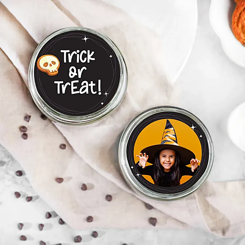Chocolate Jar Cake Duo For Halloween