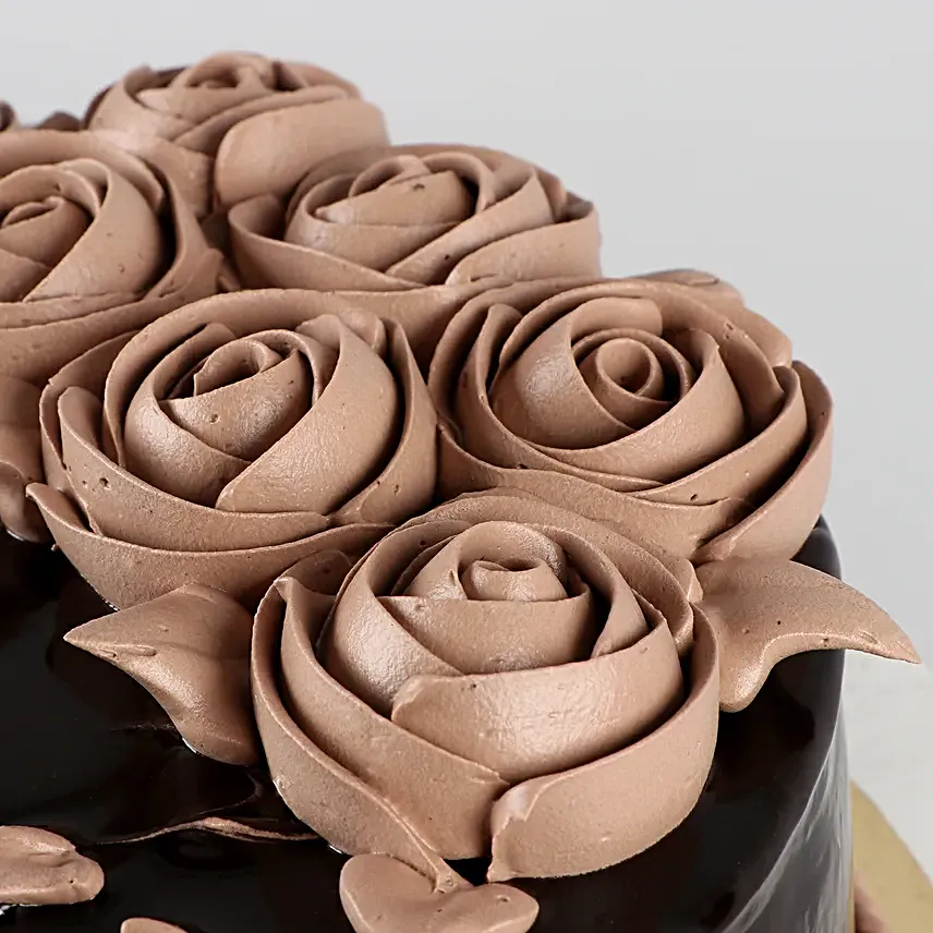 Chocolate Rose Designer Cake Half Kg