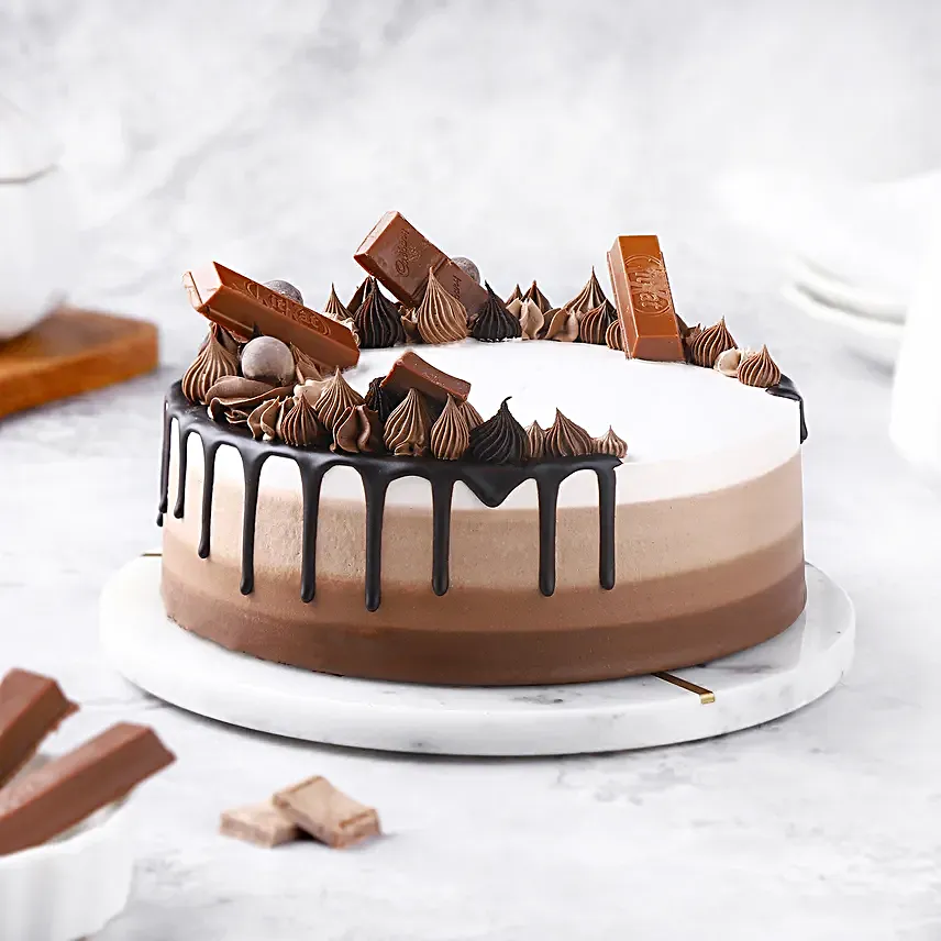 Chocolate Trio Cake Half Kg