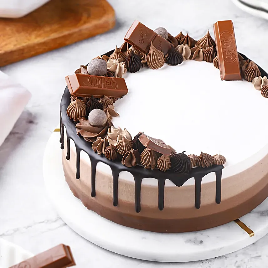 Chocolate Trio Eggless Cake Half Kg