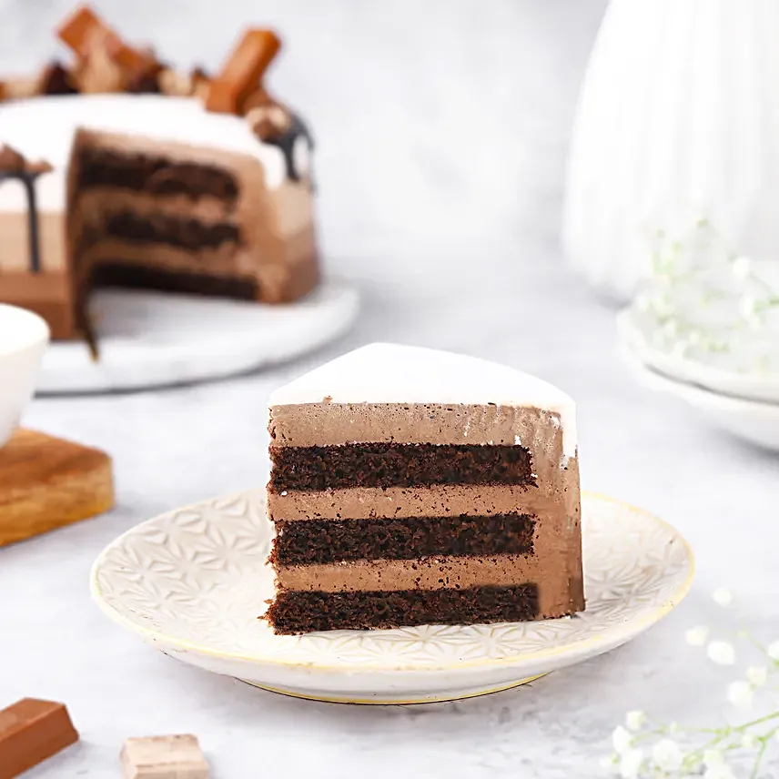 Chocolate Trio Eggless Cake Half Kg