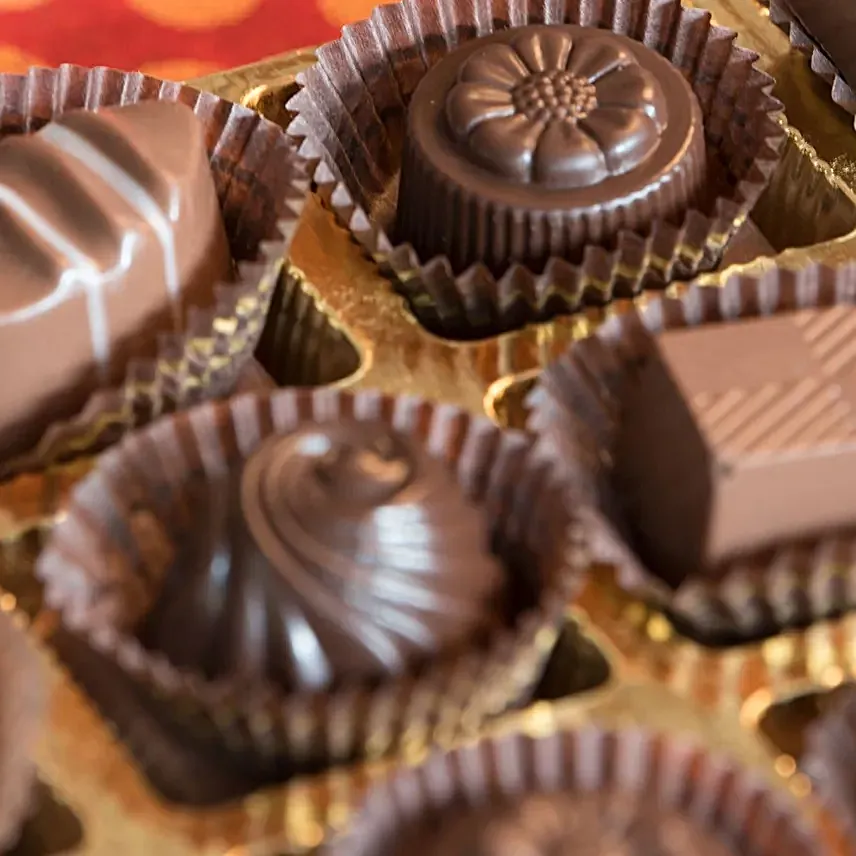 Chocolate Truffles Brocade Box