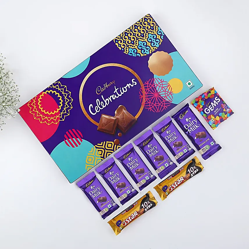 Chocolates N Blue Orchids Floral Gift