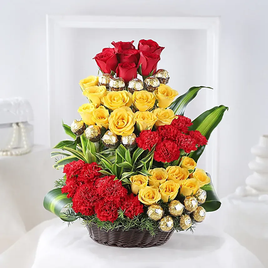 Special Chocolate Gift with Roses