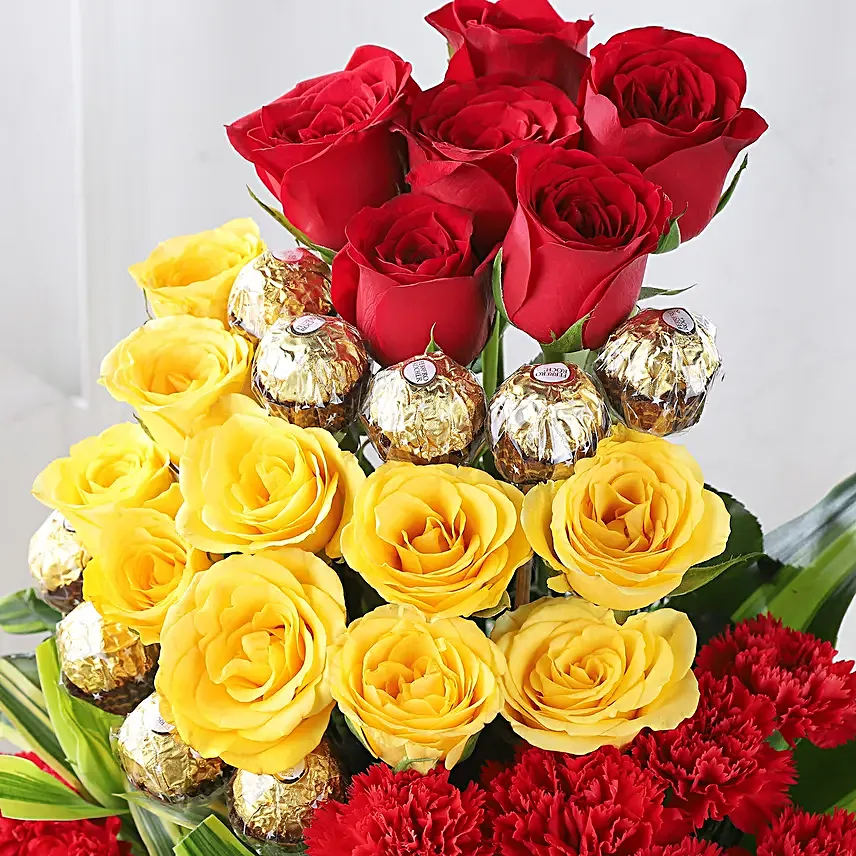 Special Chocolate Gift with Roses