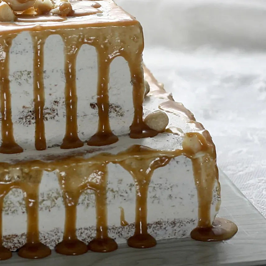 OnlineChocolaty Golden 2 Tier Cake