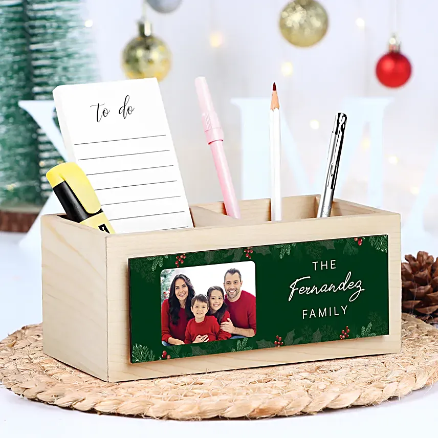 Christmas Cheer Personalised Table Organiser