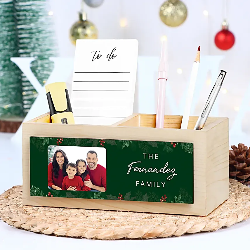 Christmas Cheer Personalised Table Organiser