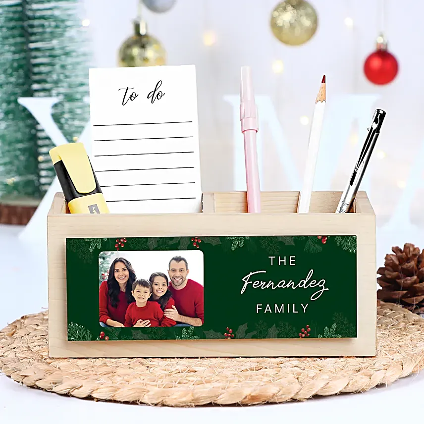 Christmas Cheer Personalised Table Organiser
