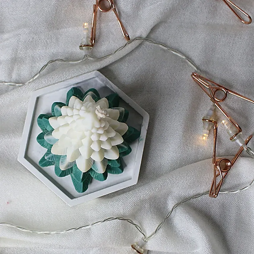 Christmas Glow Tree Scented Candle Green