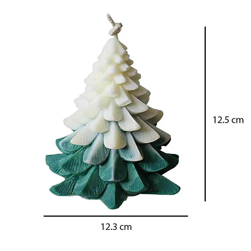 Christmas Glow Tree Scented Candle Green