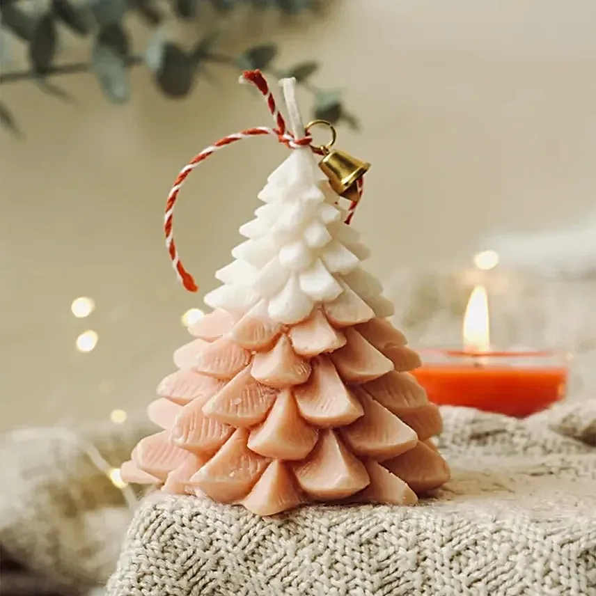 Christmas Glow Tree Scented Candle Orange