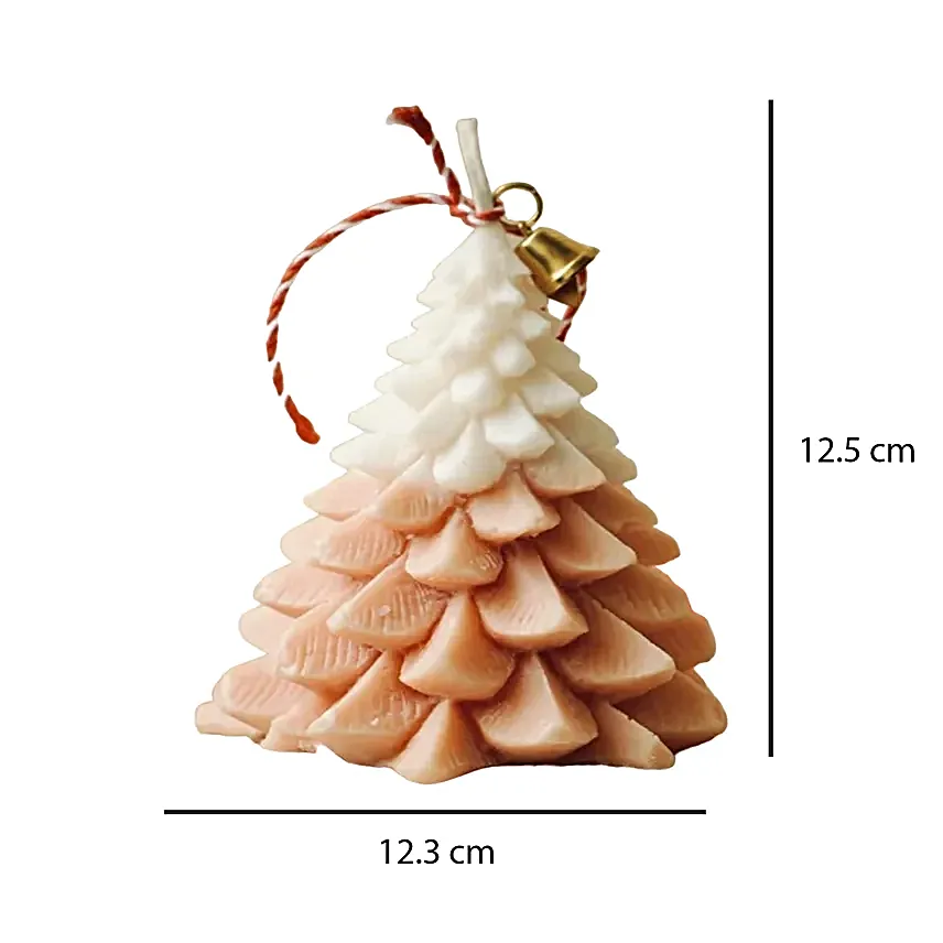 Christmas Glow Tree Scented Candle Orange
