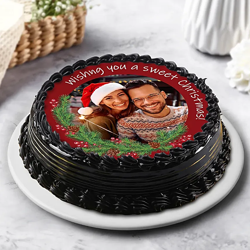 Christmas Wishes Chocolate Cake Half Kg
