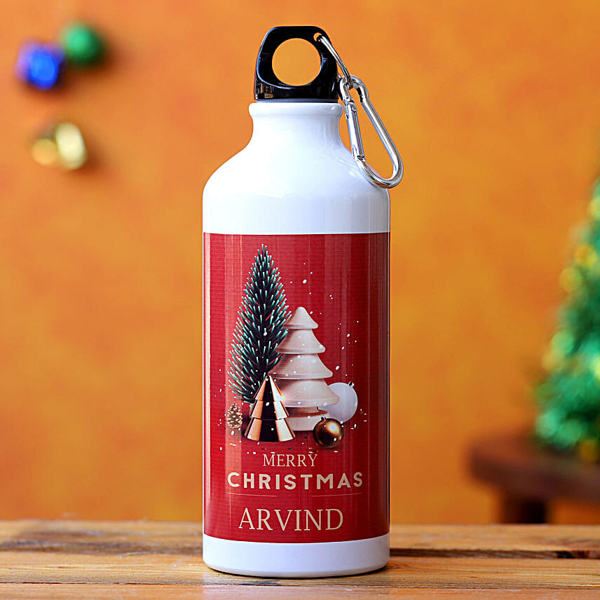 Christmas Wishes Personalised Bottle Hand Delivery