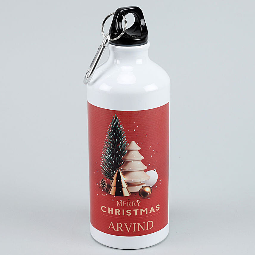 Christmas Wishes Personalised Bottle Hand Delivery