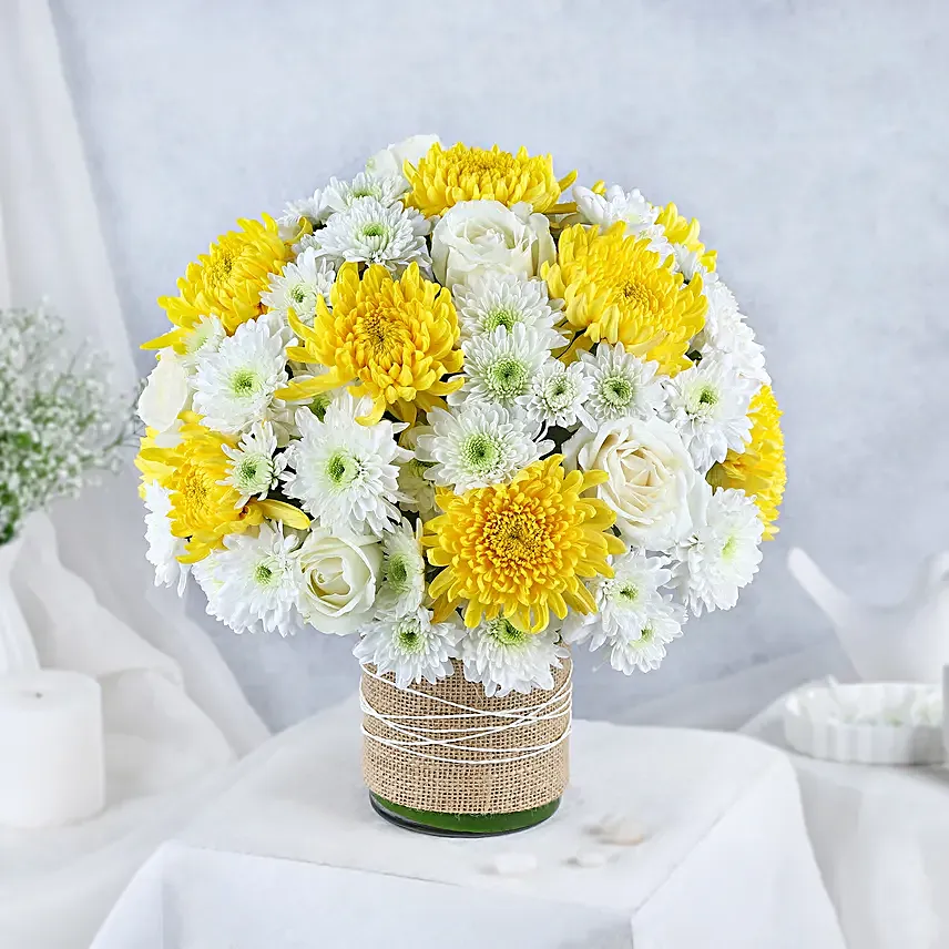 Chrysanthemum Radiance Vase
