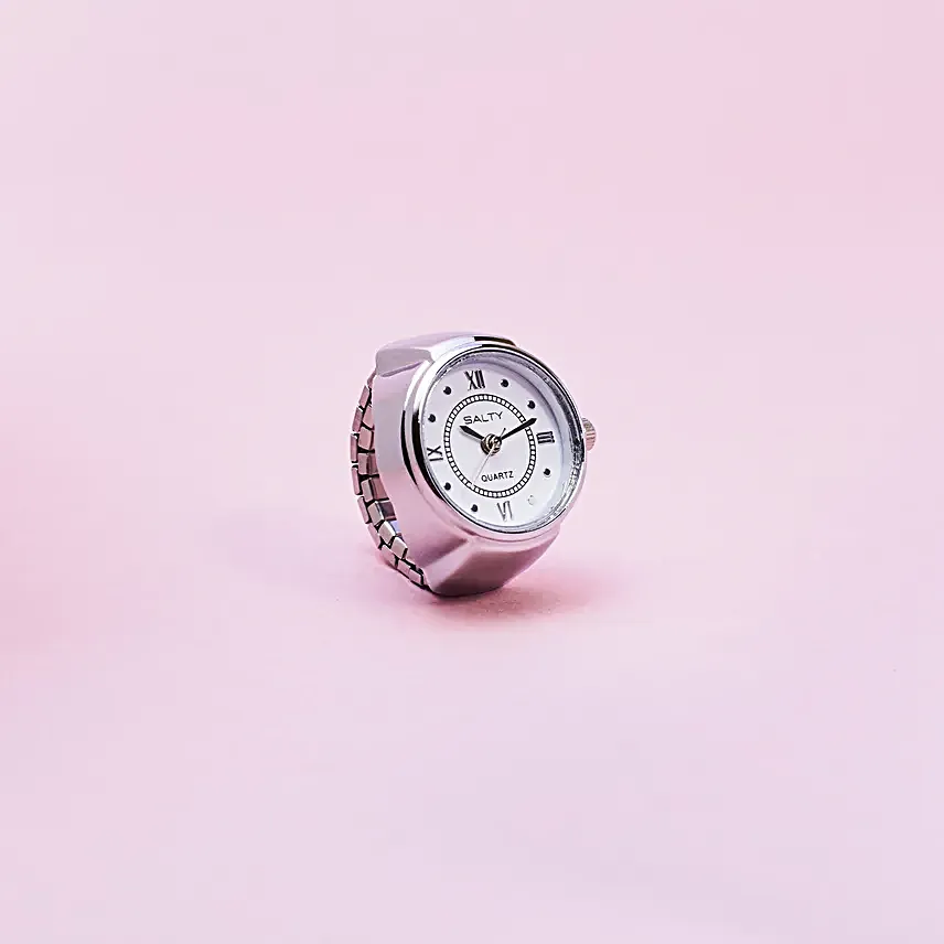 Classy Girl Boss Silver Watch Ring