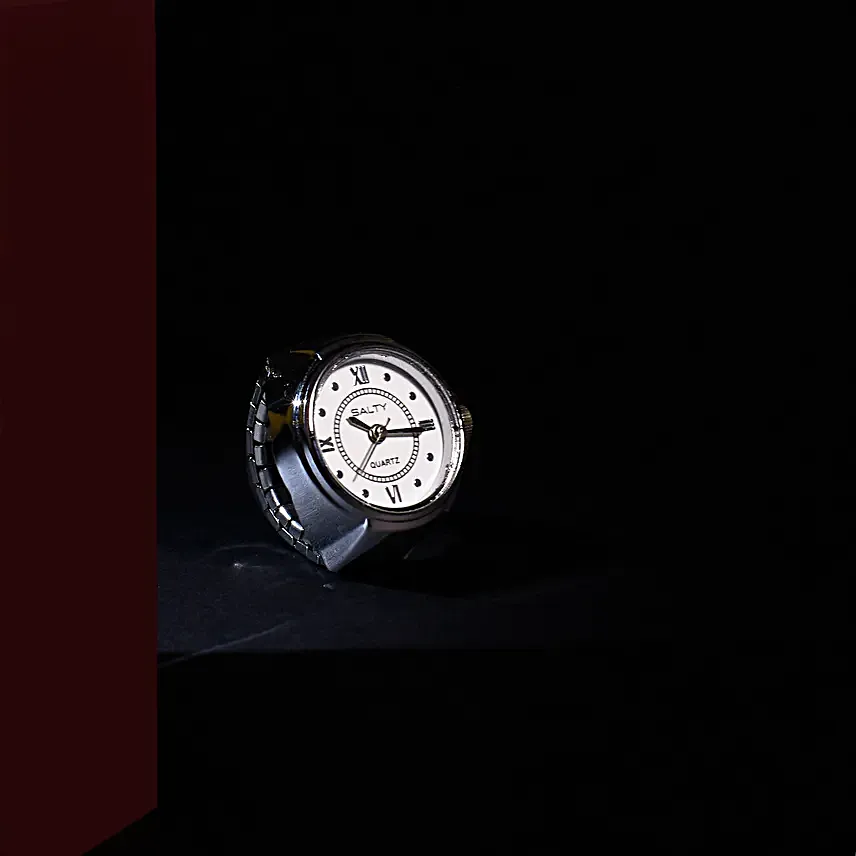 Classy Girl Boss Silver Watch Ring