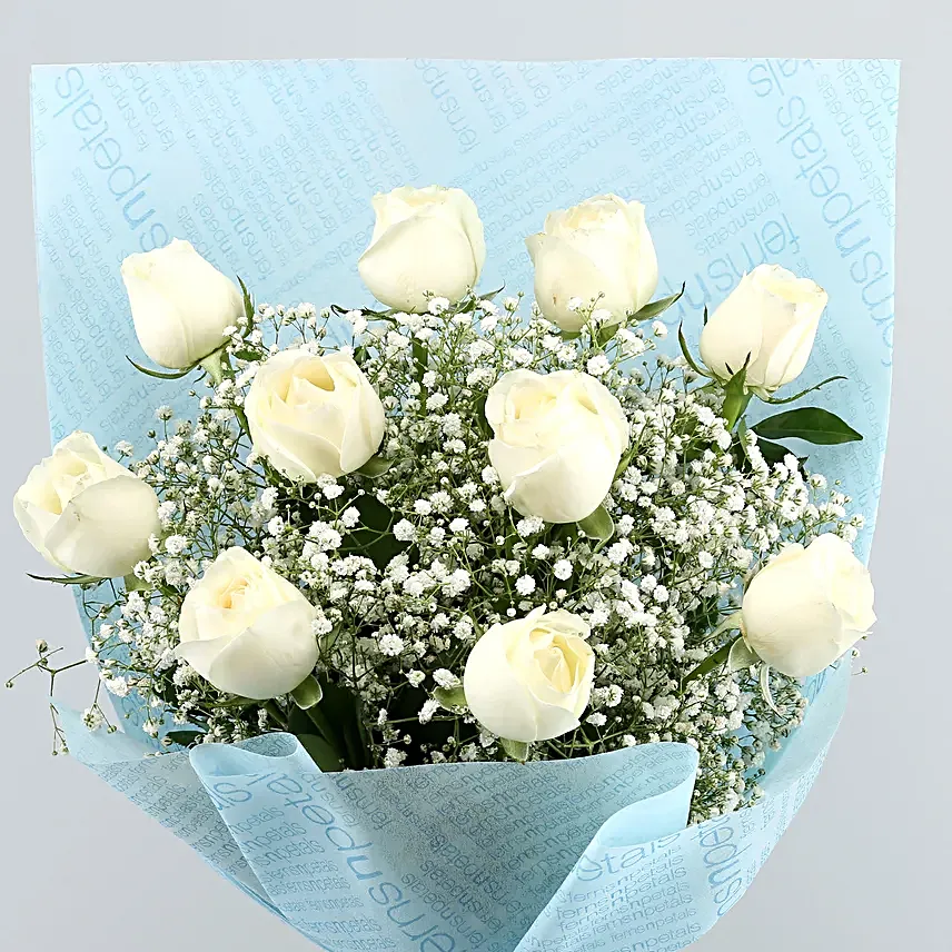 Coastal Inspired Roses Bouquet