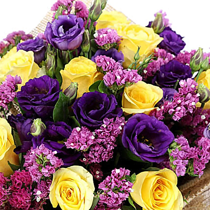Send Online Colourful Bouquet Of Mixed Flowers