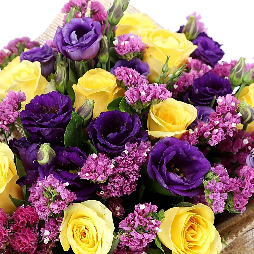 Send Online Colourful Bouquet Of Mixed Flowers