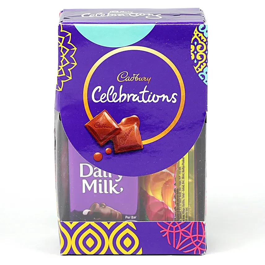 Colourful Ganesha Idol N Cadbury Celebrations
