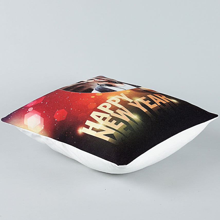 happy new year personalised coffee cushion online