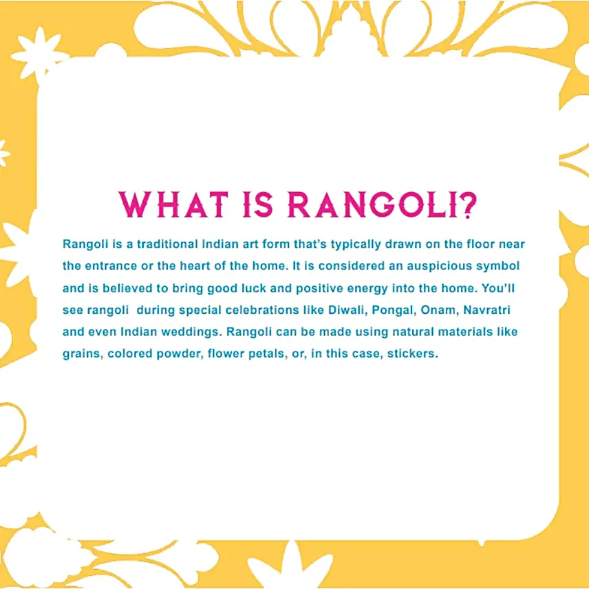 Colourful Rangoli Making Activity Book
