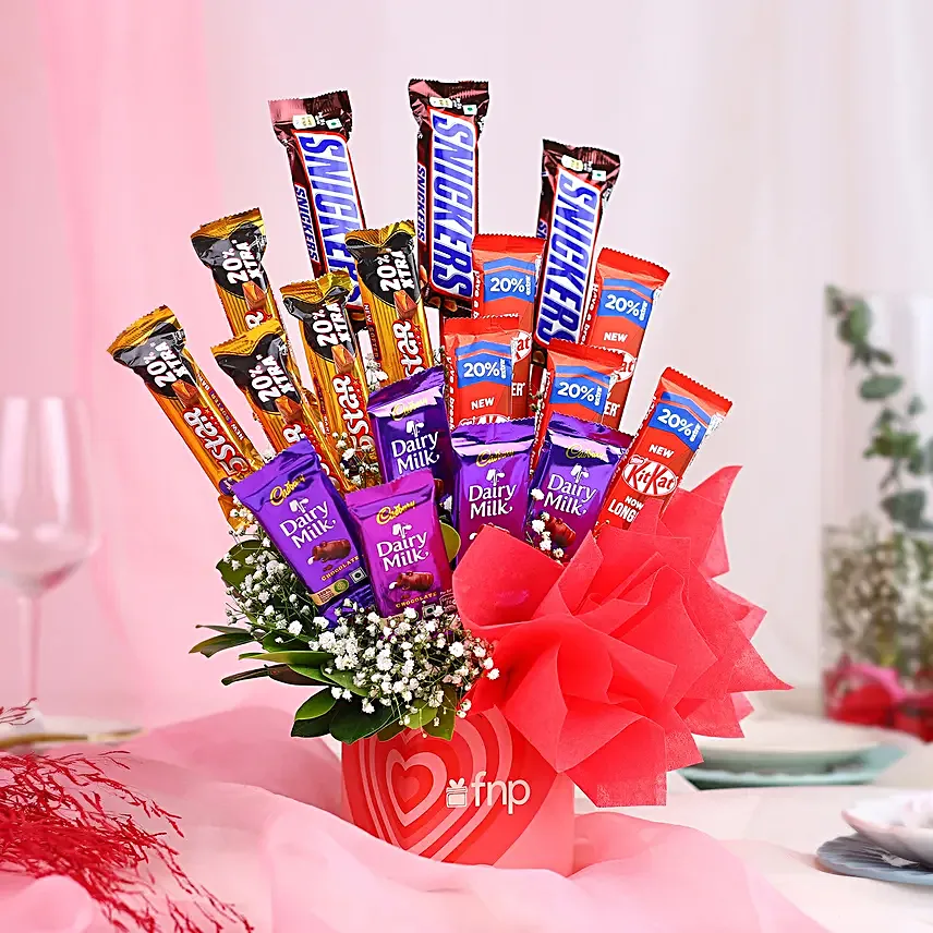 Confetti Of Chocolates Arrangement