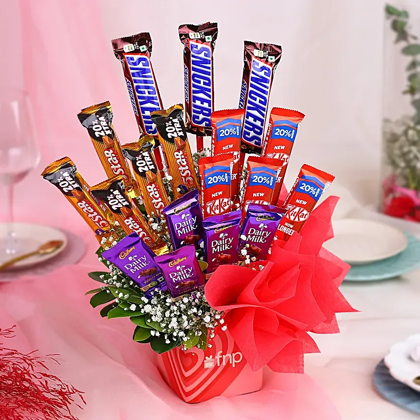 Confetti Of Chocolates Arrangement