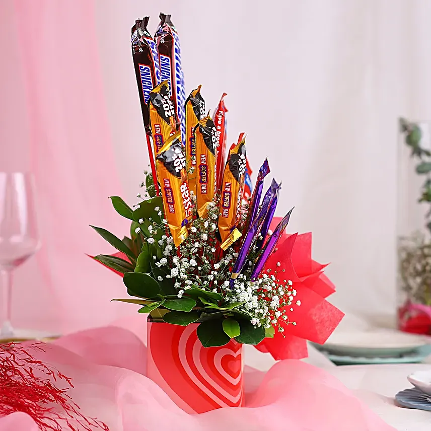 Confetti Of Chocolates Arrangement
