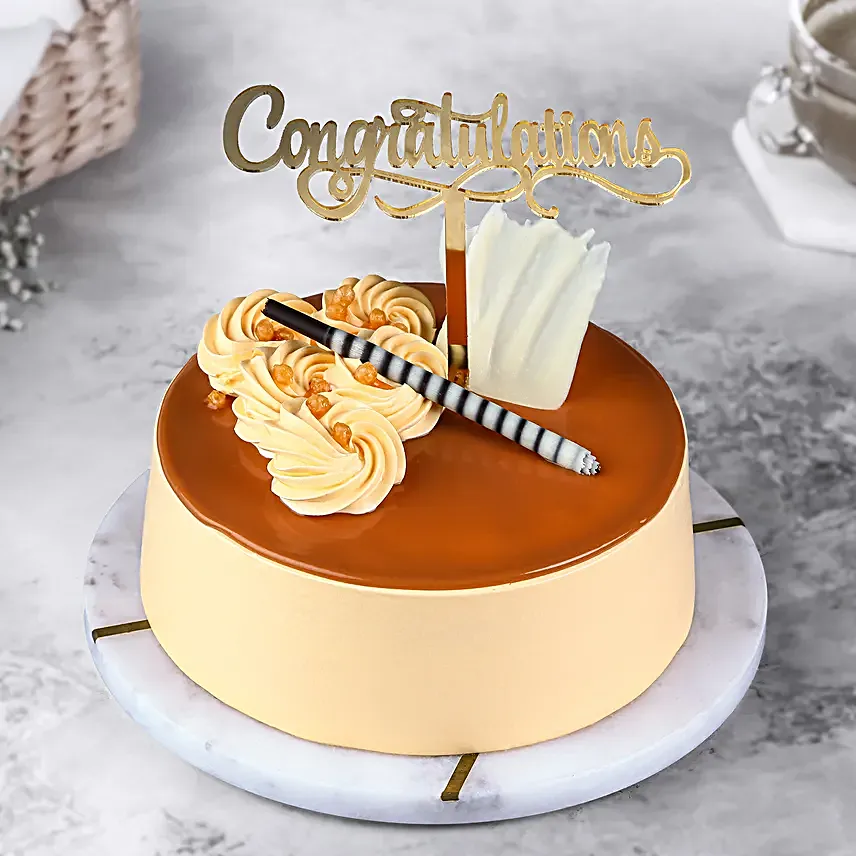 Congratulations Butterscotch Cake Half Kg
