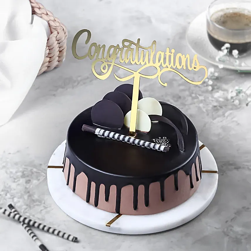 Congratulations Chocolate Cake Half Kg