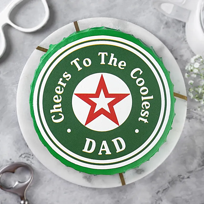 Cool Dad Chocolate Celebration Cake Half Kg
