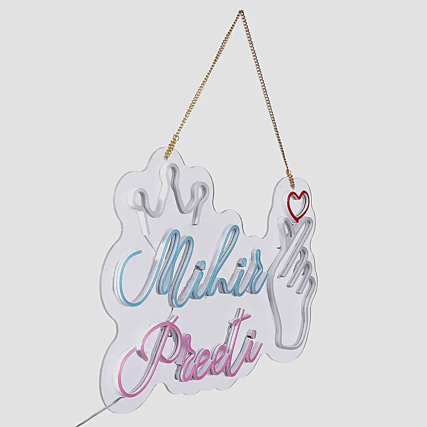 Couple Name Neon Light