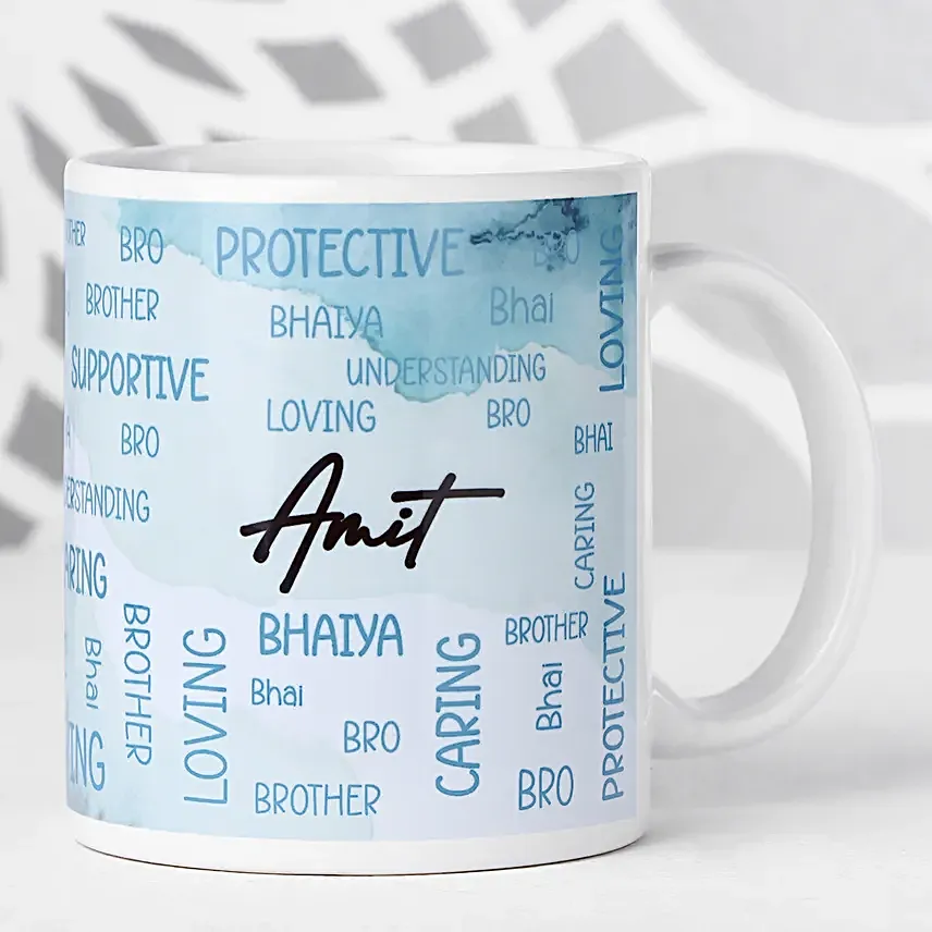 Couple Rakhi N Personalised Mug Combo