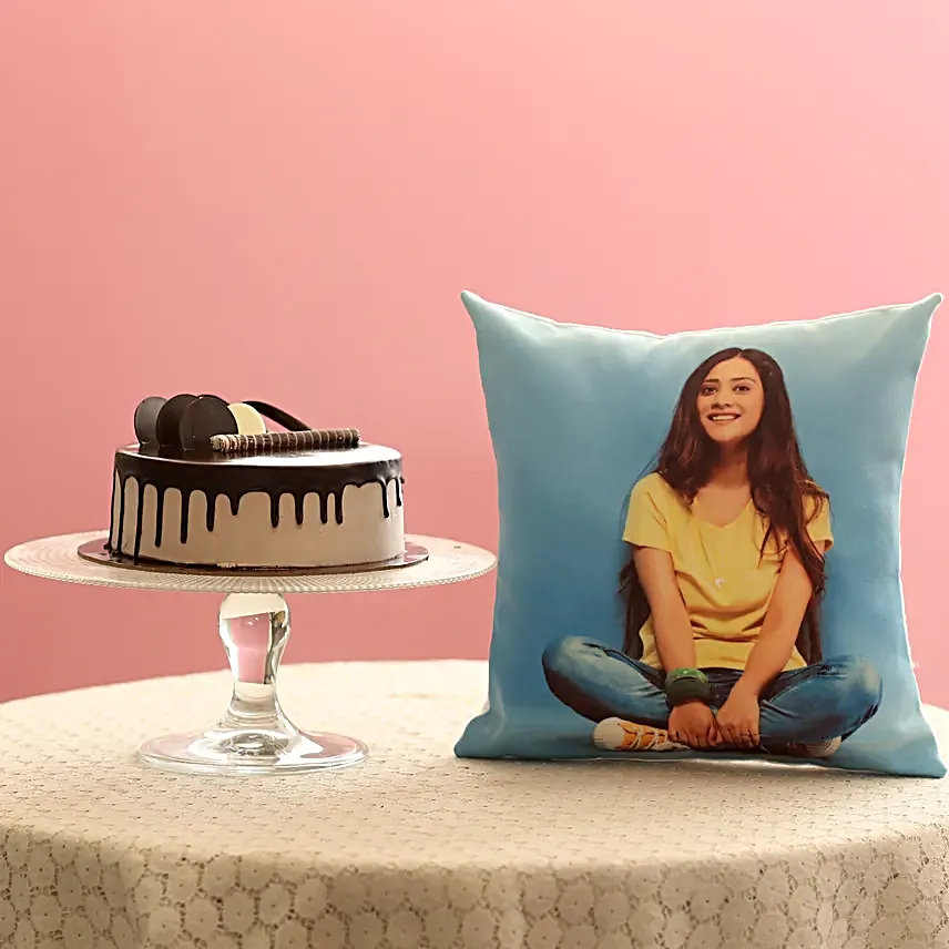 Online Cake with Cushion Combo